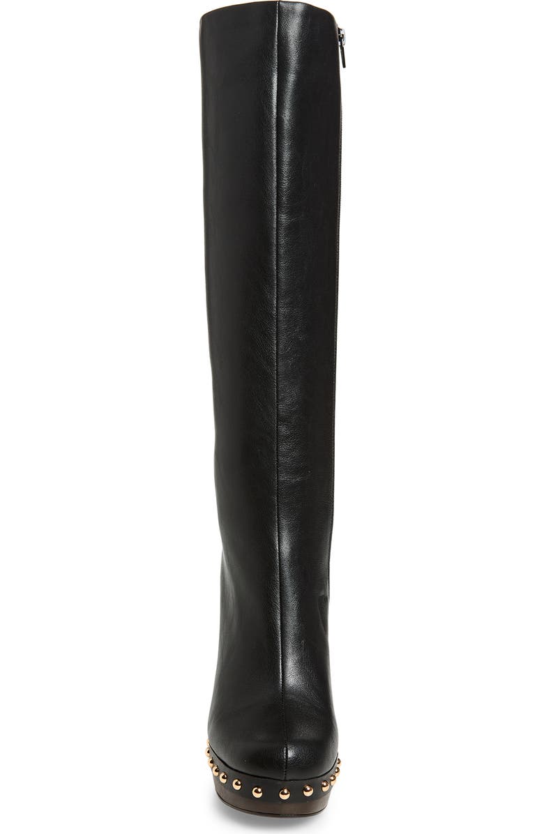 Jeffrey Campbell Kamari Knee High Platform Boot, Alternate, color, Black Gold
