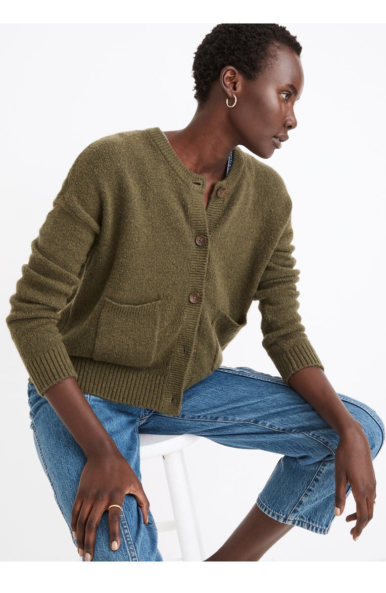 Madewell Colburne Coziest Textured Yarn Cardigan Sweater, Alternate, color, 