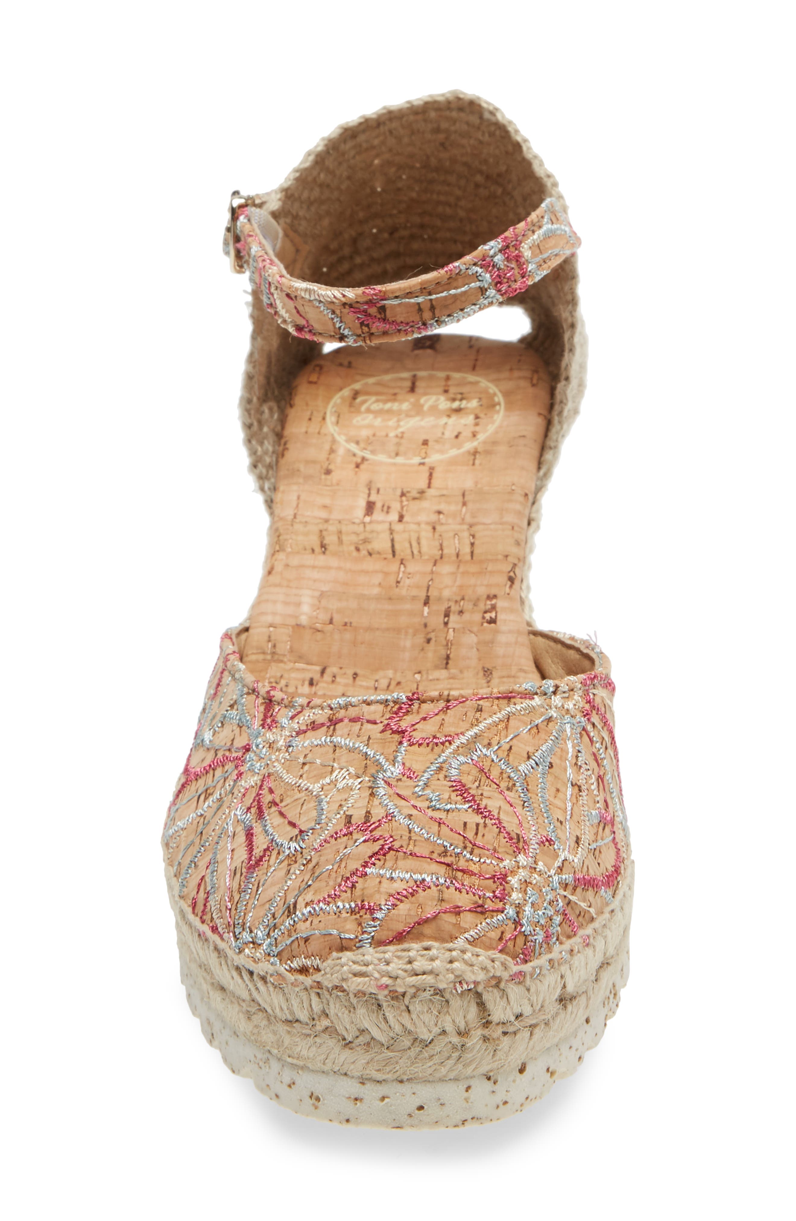 Toni Pons Corfu Ankle Strap Espadrille Wedge, Alternate, color, 