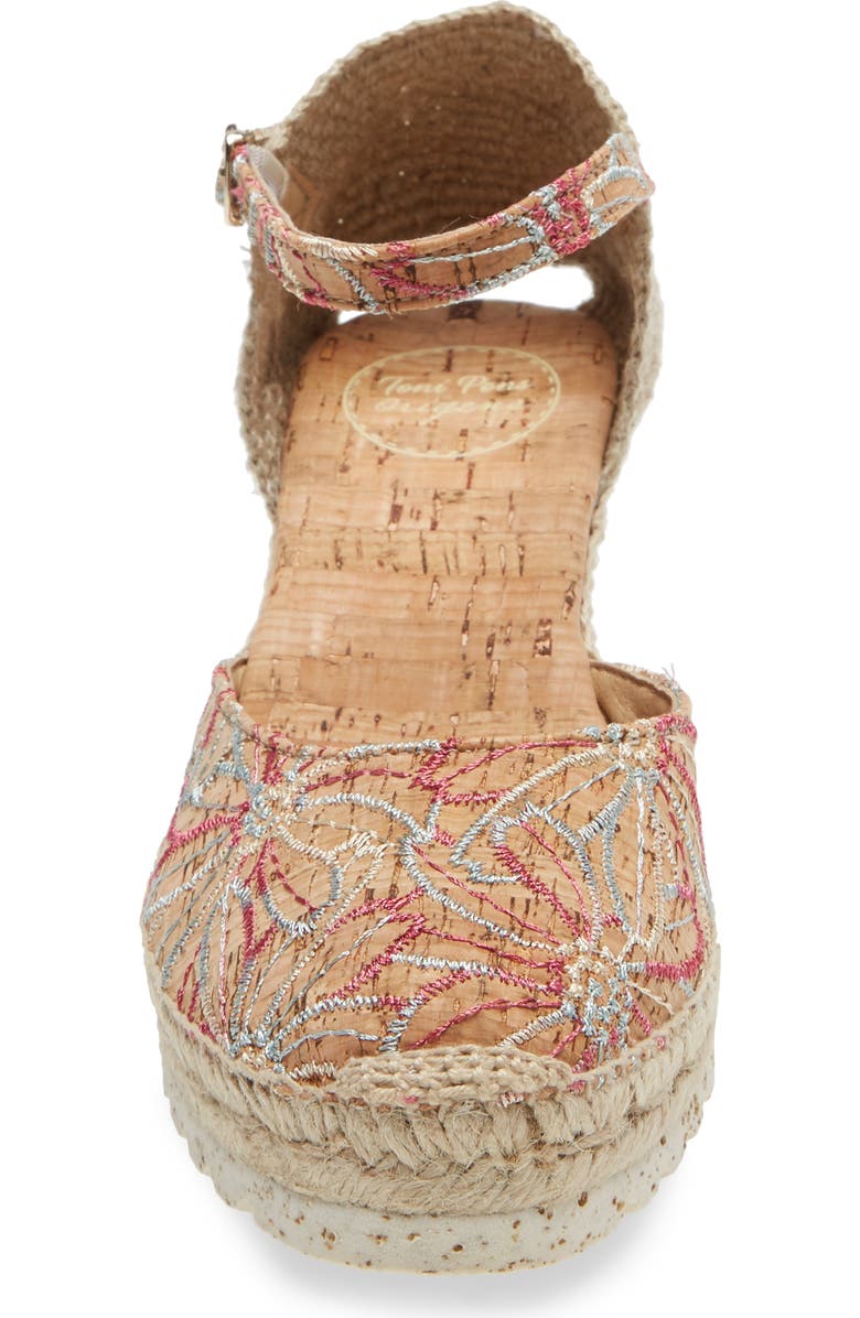 Toni Pons Corfu Ankle Strap Espadrille Wedge, Alternate, color,