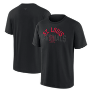FANATICS Men's Fanatics St. Louis Cardinals Black Out Heavyweight T-Shirt