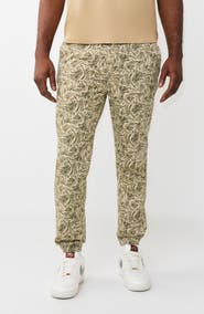 True Religion Camo Print Joggers