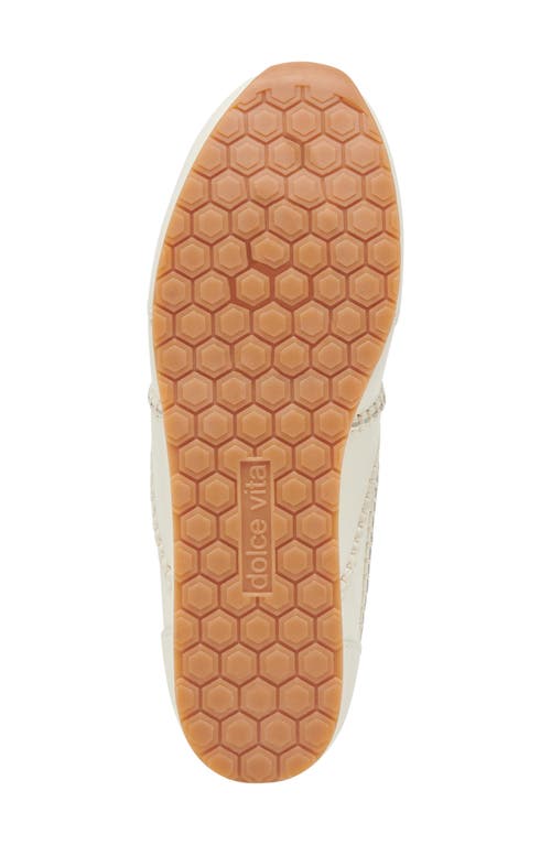 Dolce Vita Delaney Sneaker In Off White Leather