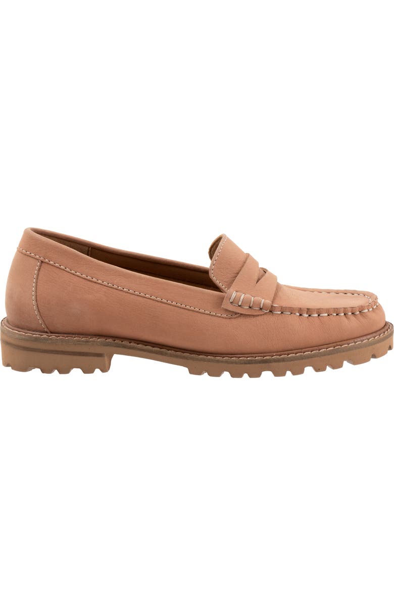 Trotters Francey Loafer, Alternate, color, Pale Pink Nubuck