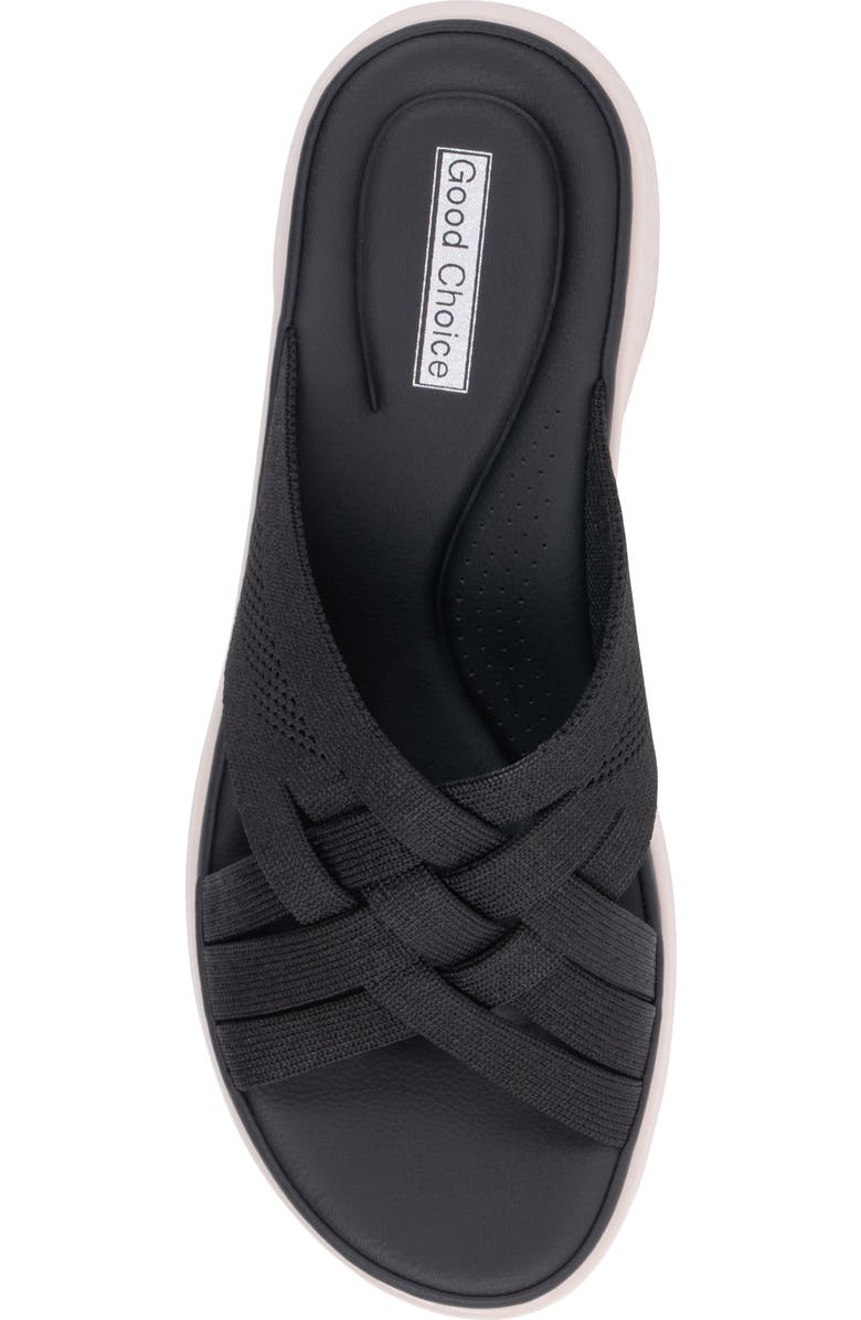 GOOD CHOICE NEW YORK Sellena Slide Sandal, Alternate, color, Black