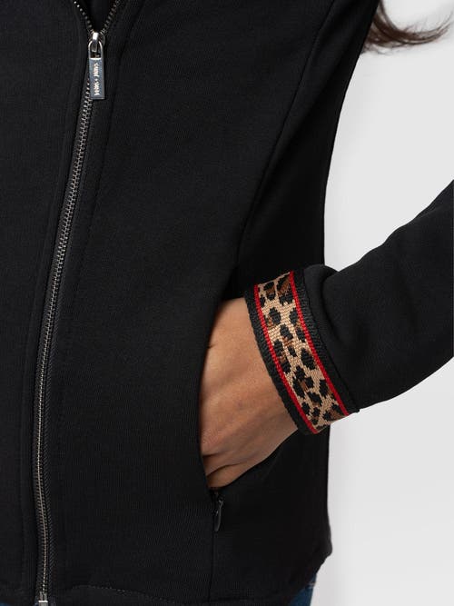 Shop Saint + Sofia Cotton Biker Jacket