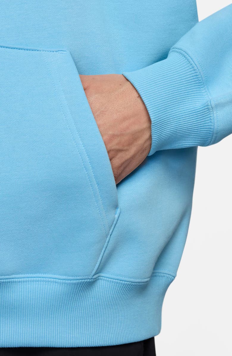 Jordan Brooklyn Oversize French Terry Hoodie, Alternate, color, Blue Chill/ Black