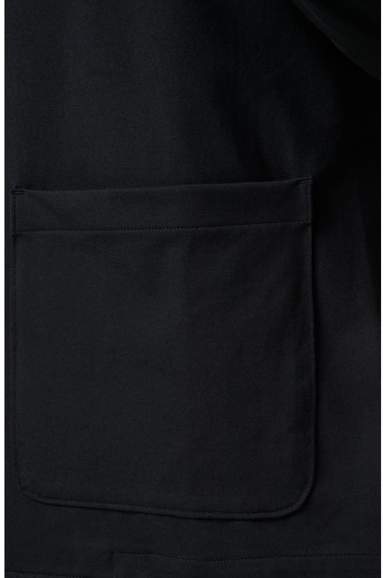 Stretchknit Cotton Blend Blazer, Alternate, color, BLACK