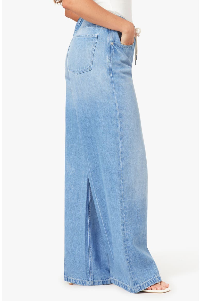 Lia Drawstring Wide Leg Jeans, Alternate, color, BLUE BELL