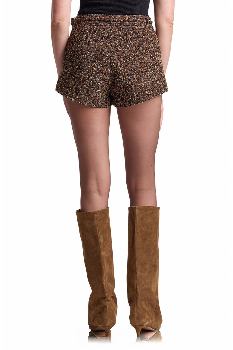 Pitched Hem Micro Shorts, Alternate, color, WARM AUTUMN MULTI
