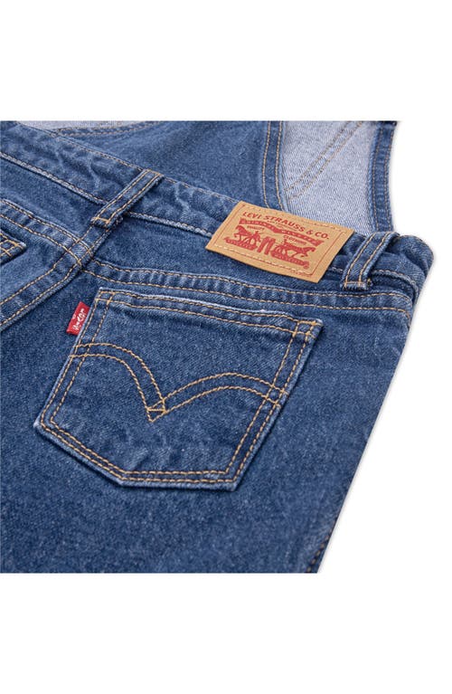 Levi's Kids' Denim Cargo Overalls In Blue