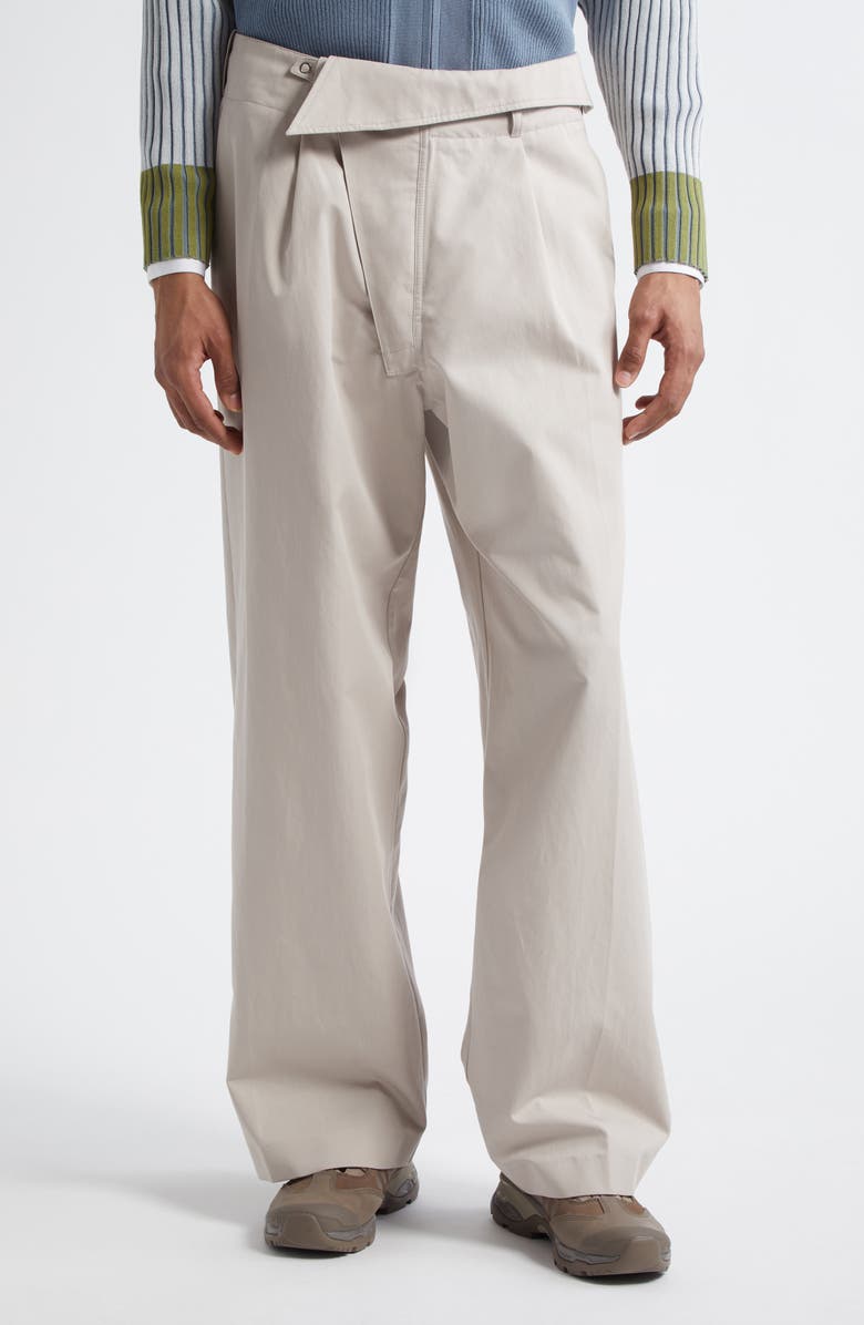 KIKO KOSTADINOV Navin Foldover Waist Trousers, Main, color, 