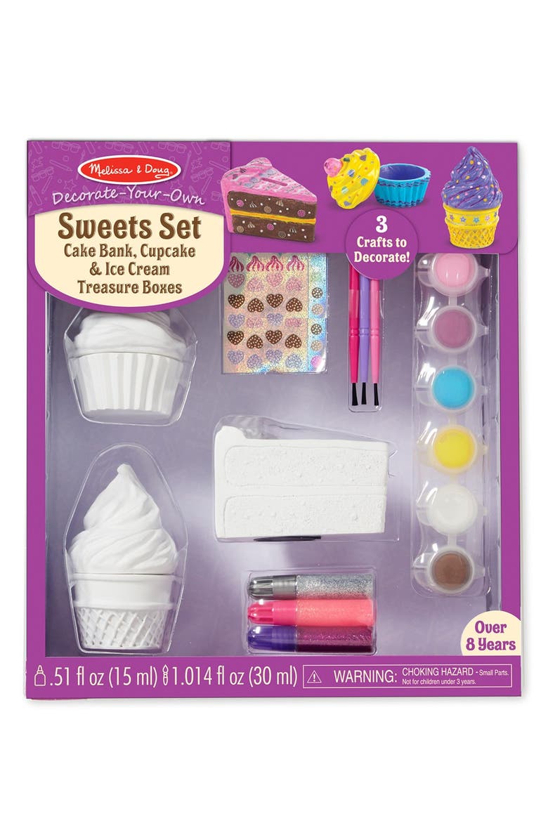 Melissa & Doug 'Decorate Your Own - Sweets' Craft Kit, Main, color, 