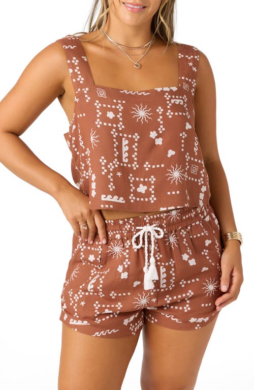 O'neill Keely Crop Shell In Brown