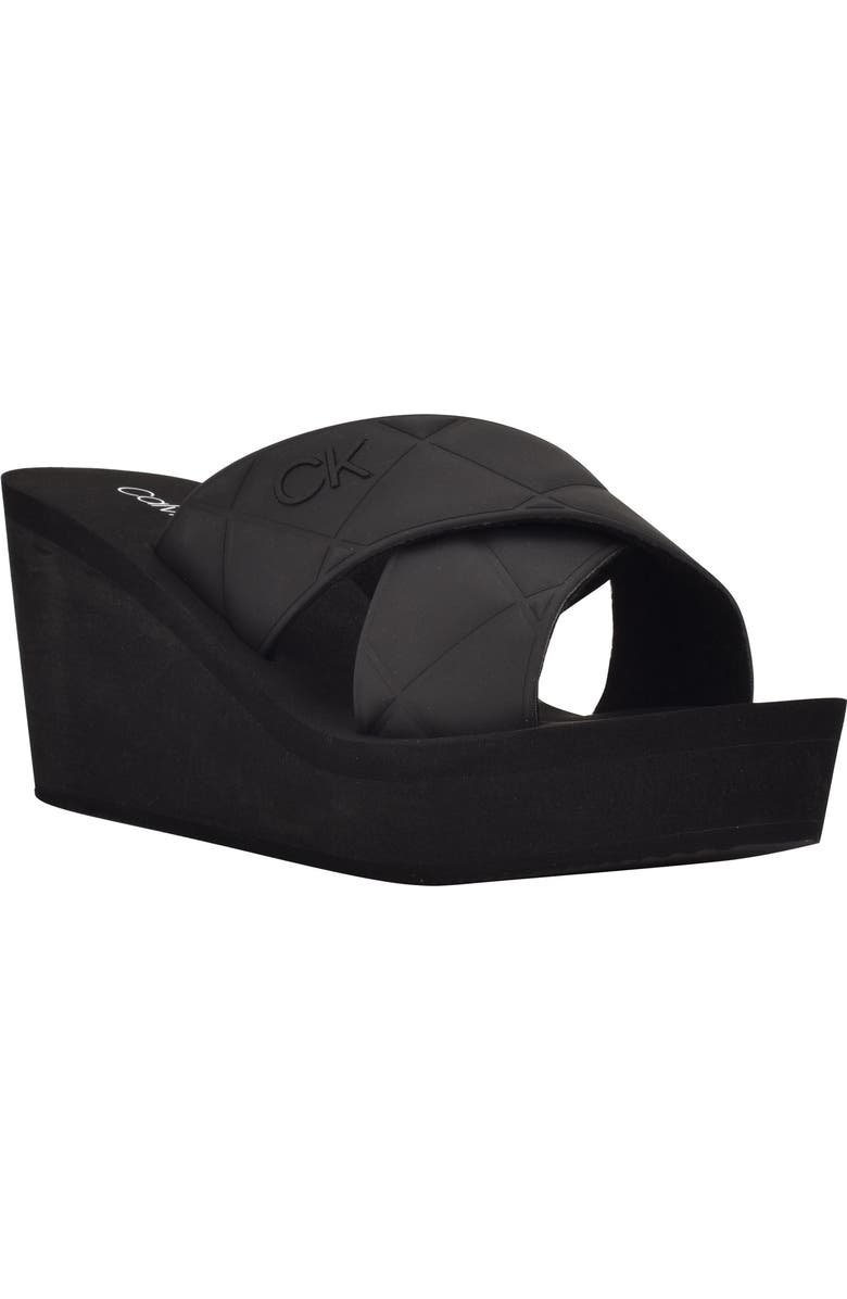 Calvin Klein Rhena Platform Slide Sandal, Main, color,