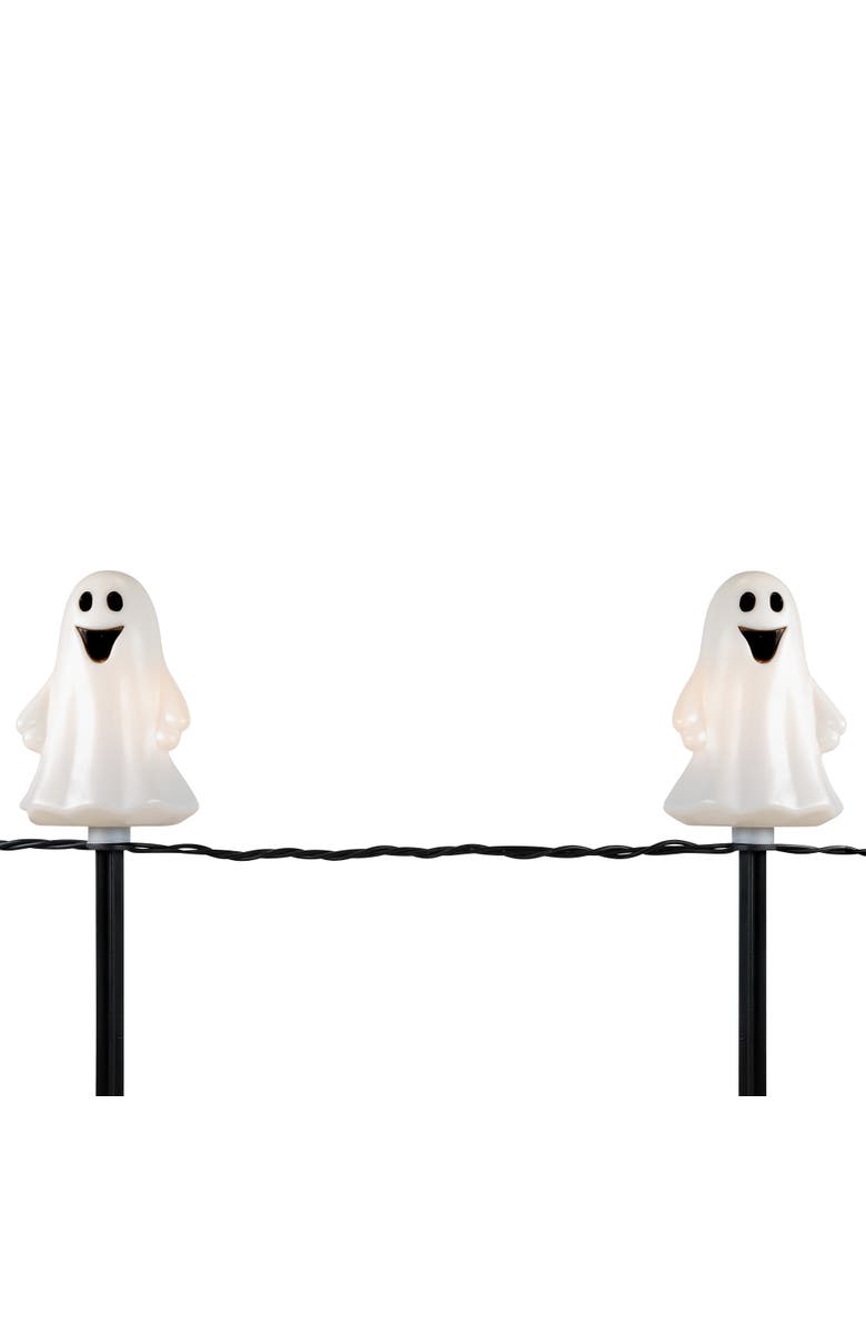 Northlight Lighted Ghost Shaped Halloween Outdoor Pathway Markers - 13" - Set of 5, Alternate, color, 