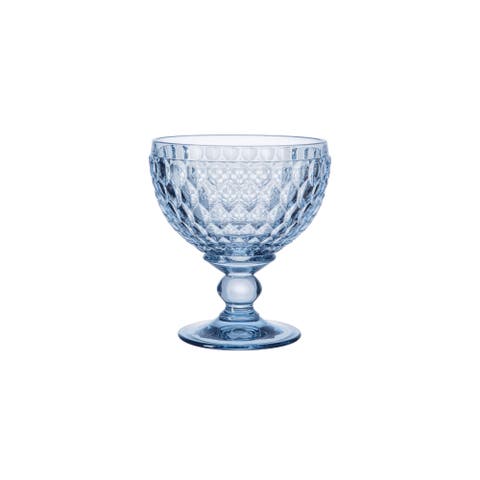 Boston coloured Champagne/Dessert Bowl  Blue