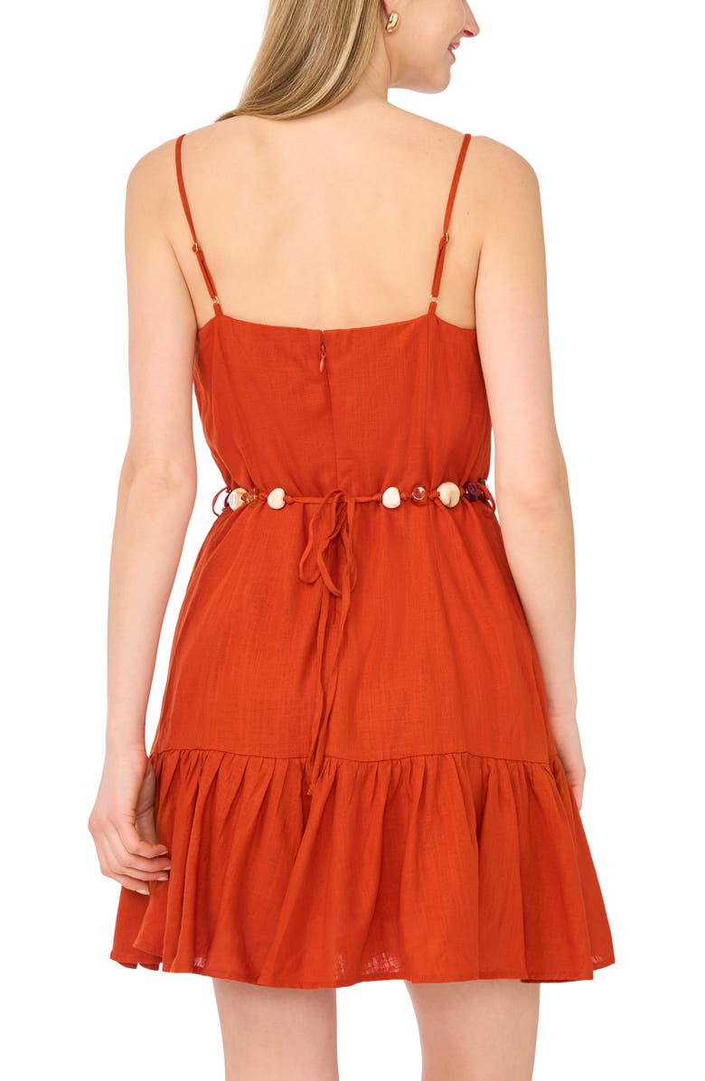 1.STATE Belted Tiered Dress, Alternate, color, Rooibos Tea