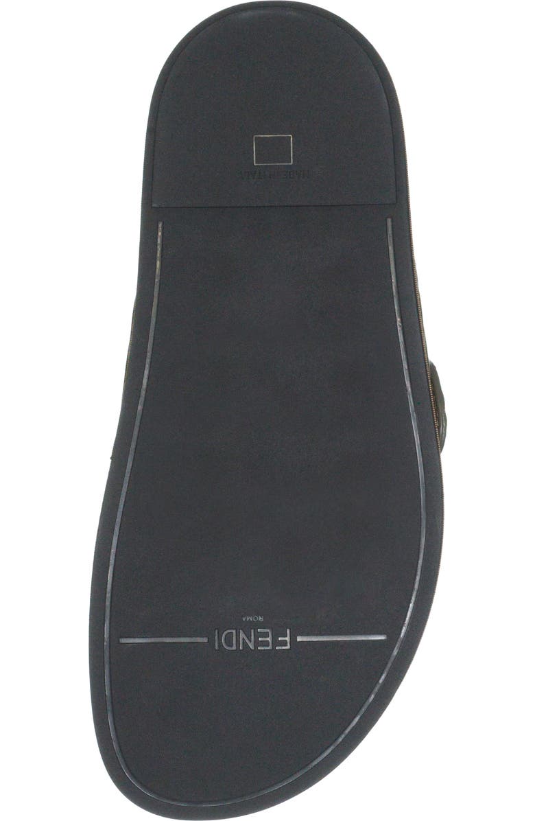 Fendi FF Buckle Slide Sandal, Alternate, color,