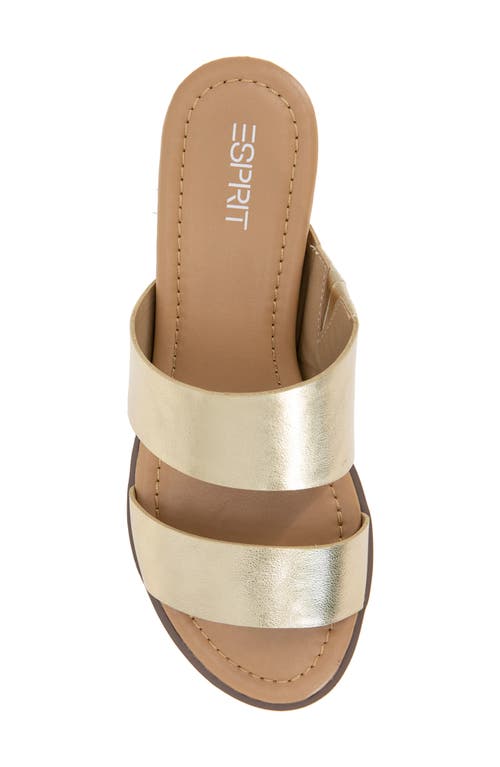 Esprit Dansel Wedge Slide Sandal In Gold