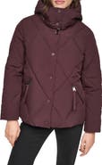 Andrew Marc Wren Diamond Quilted Hooded Puffer Coat