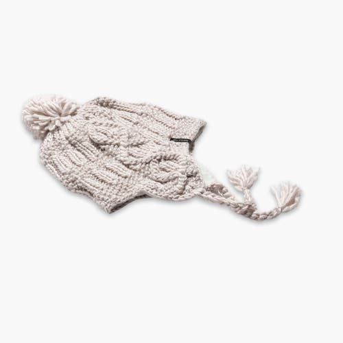 Turtle Fur Merino Wool Gianna Earflap Beanie In Neutral