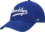'47 Men's '47 Royal Brooklyn Dodgers Logo Cooperstown Collection Clean Up Adjustable Hat