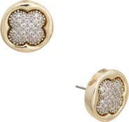 Juvell Pavé Clover Stud Earrings