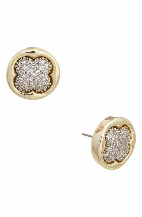 Juvell Pavé Clover Stud Earrings