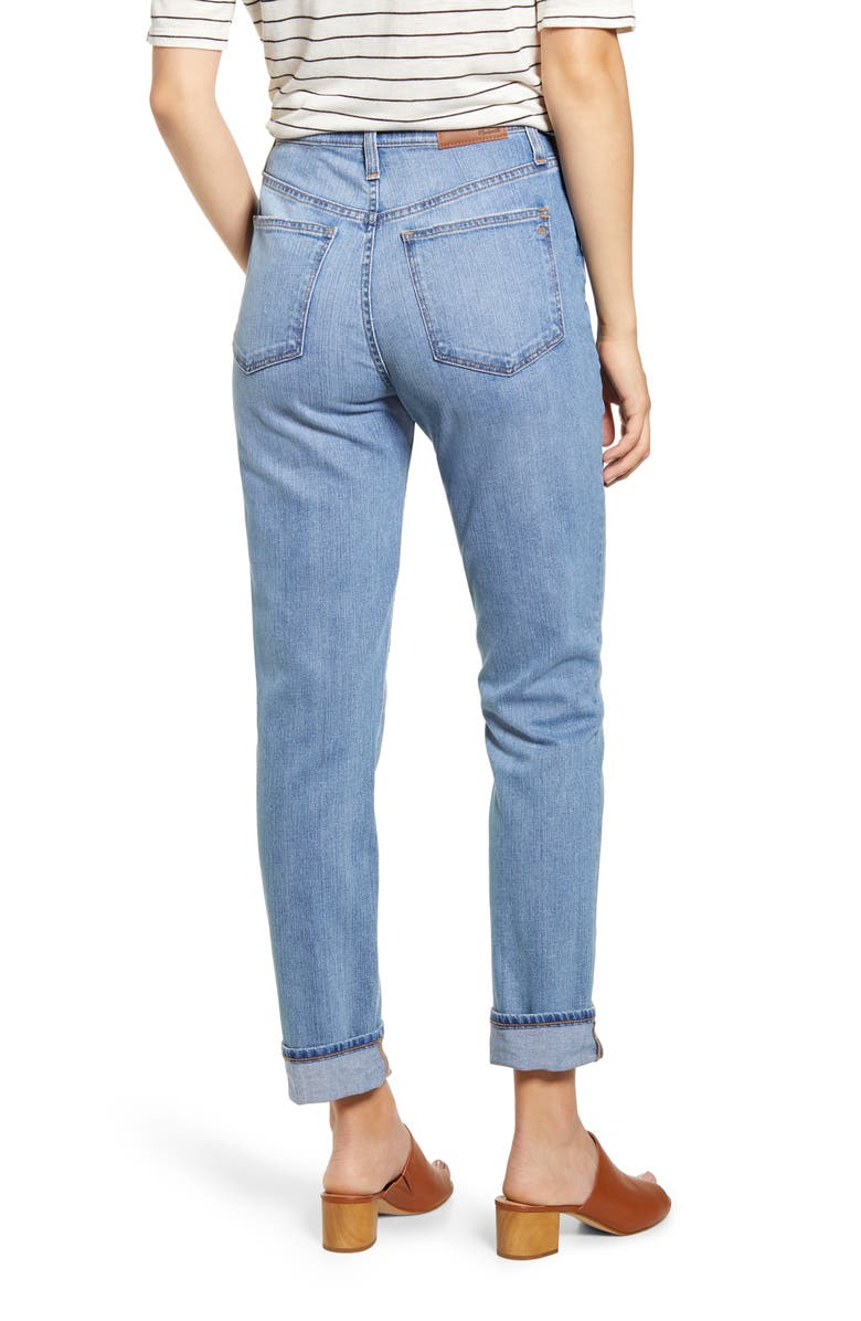 Madewell The High Waist Slim Boyjean Boyfriend Jeans, Alternate, color, 