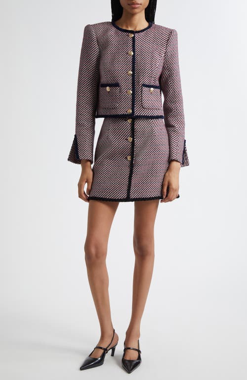 Cinq À Sept Noemie Odette Bouclé Miniskirt In Purple