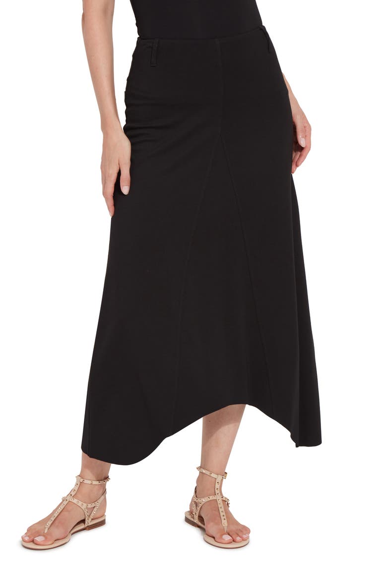 Riley Ponte Maxi Skirt, Main, color, BLACK