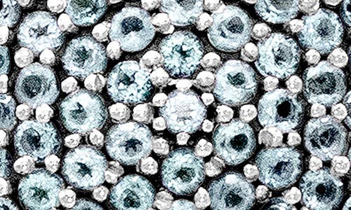 Samuel B. Sterling Silver Blue Topaz Pavé Clover Necklace In Blue