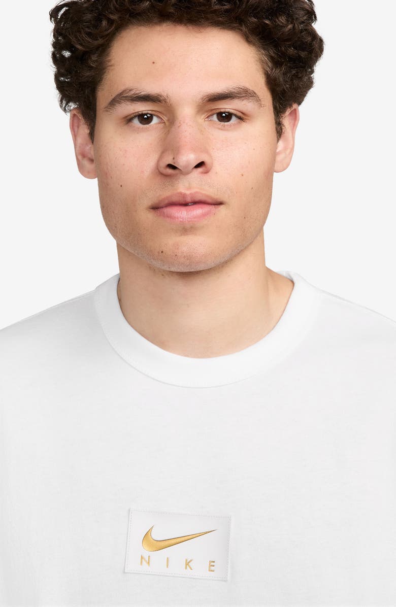 Nike Max90 Swoosh Patch T-Shirt, Alternate, color, White