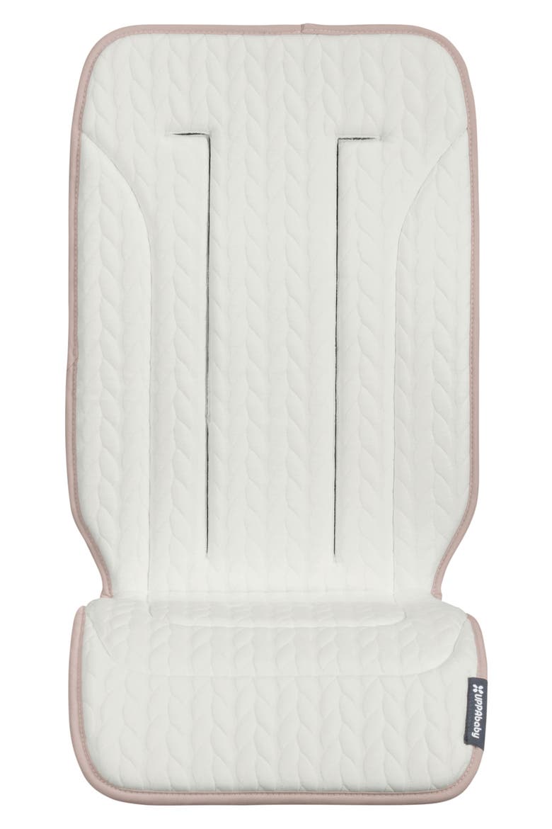 UPPAbaby® Reversible Water Resistant Seat Liner for VISTA & CRUZ Strollers, Alternate, color, DUSTY PINK/COZY KNIT