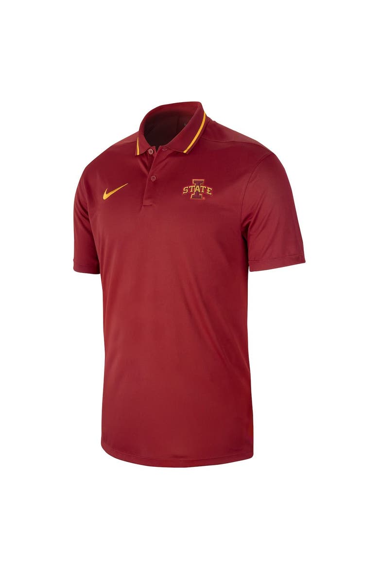 Men's Nike  Cardinal Iowa State Cyclones 2023 Sideline Coaches Performance Polo, Alternate, color, Cardinal