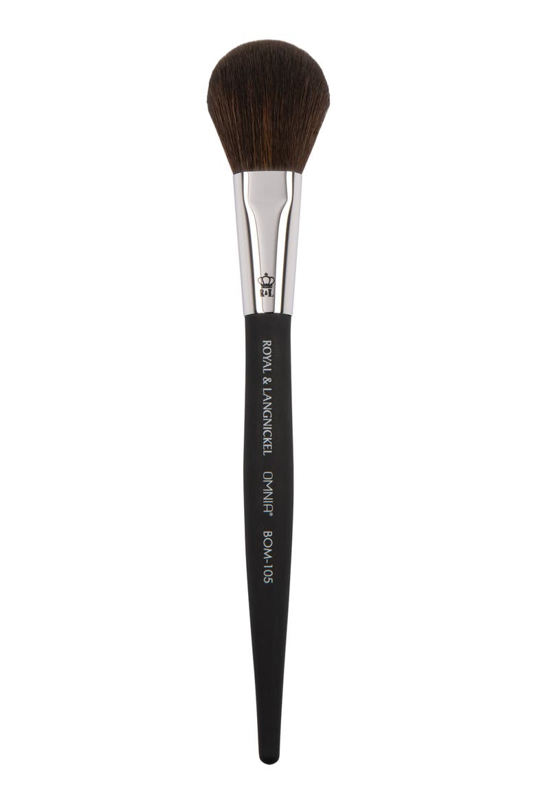 Pro Rounded Powder Makeup Brush, Main, color, Black