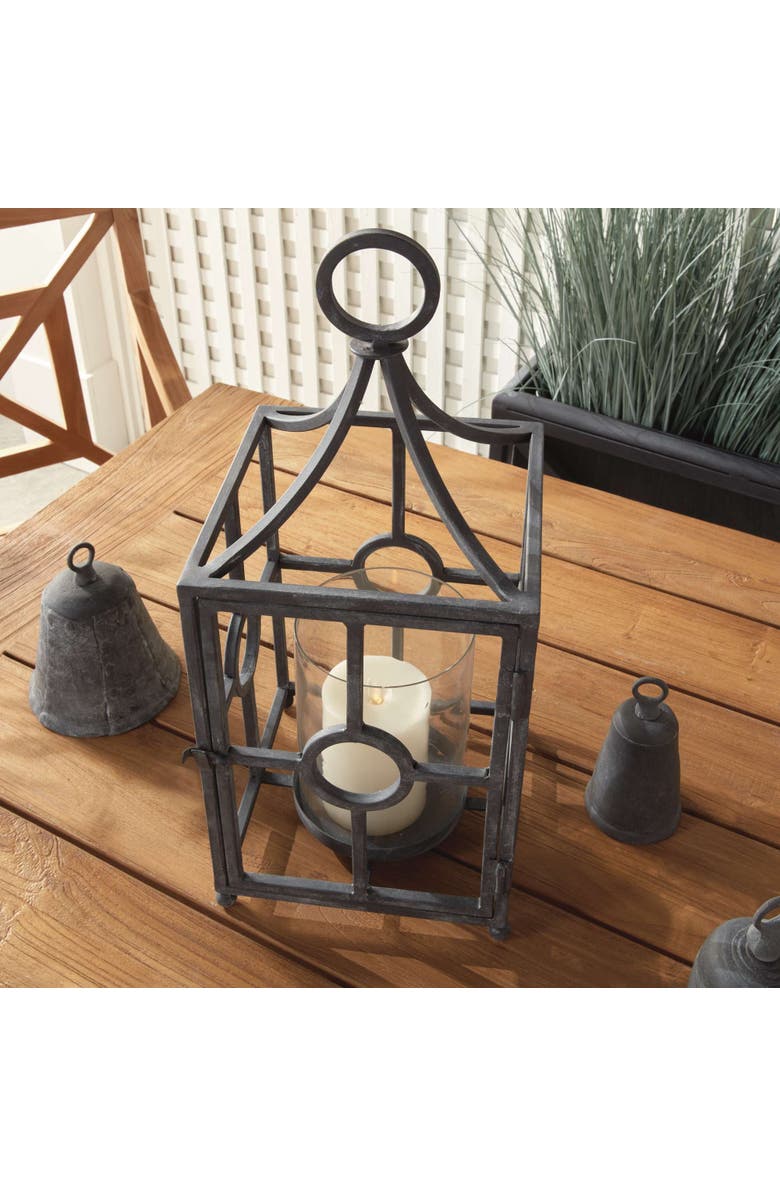 Napa Home & Garden Terrazza Outdoor Candleholder, Main, color, Black