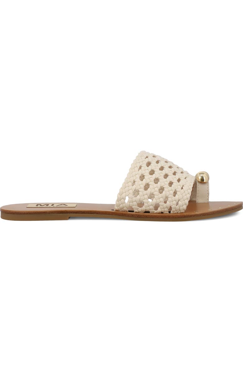 MIA Tiva Slide Sandal, Alternate, color, Bone Woven