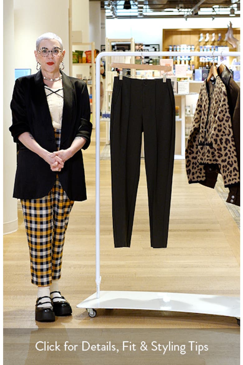 Pintuck Pleat Front Slim Leg Pants video