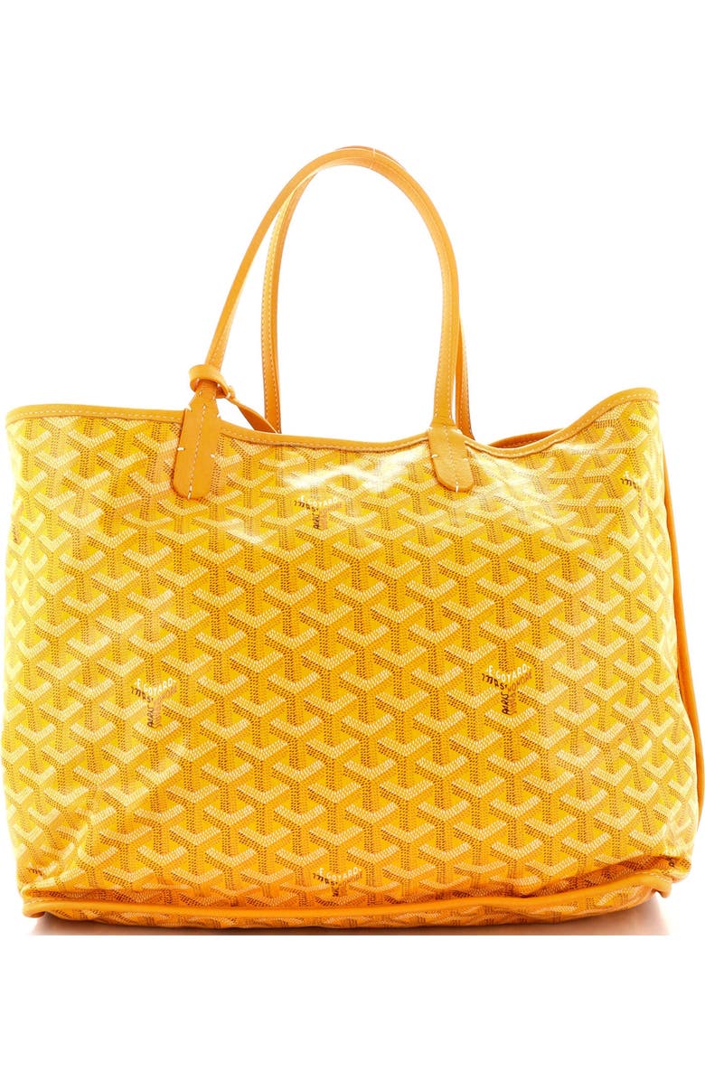 Pre-Owned Goyard Anjou Reversible Tote Coated Canvas PM, Main, color, Yellow