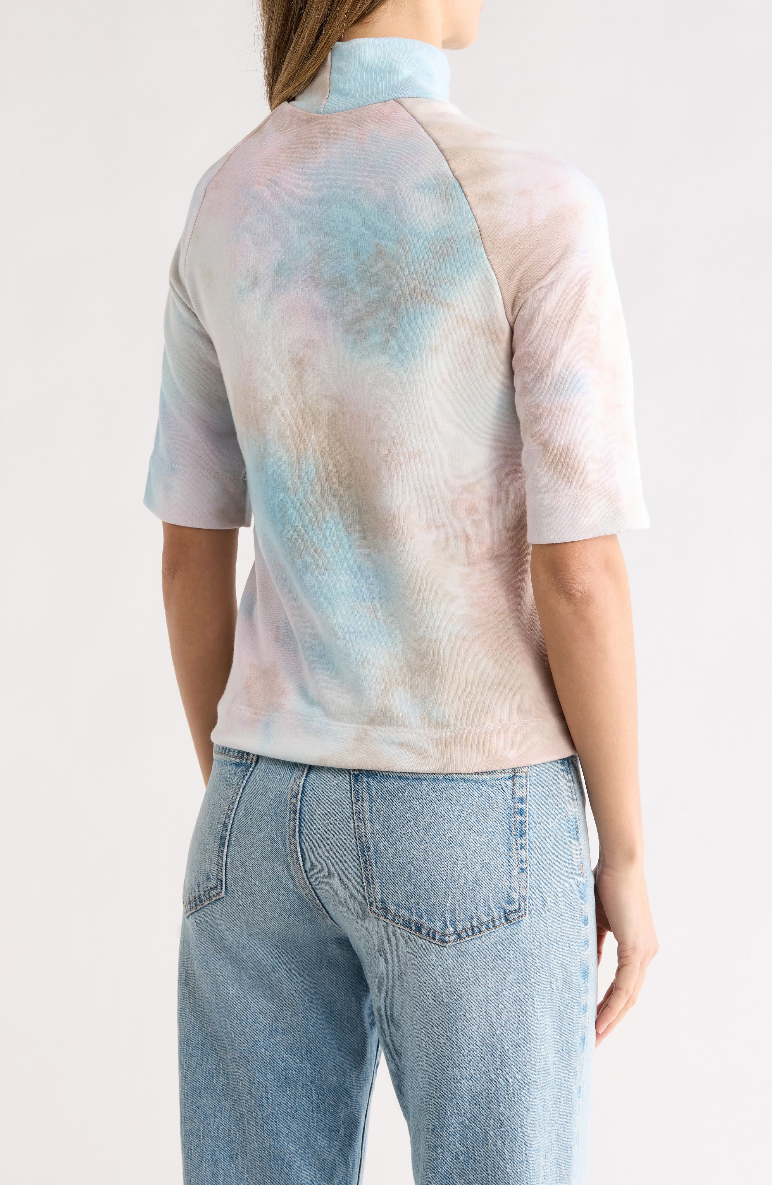 Mock Neck Short Sleeve Sweater - image 2