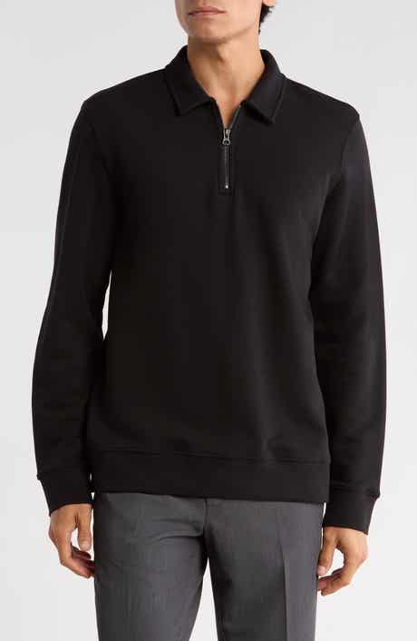 Vince French Terry Quarter Zip Pullover