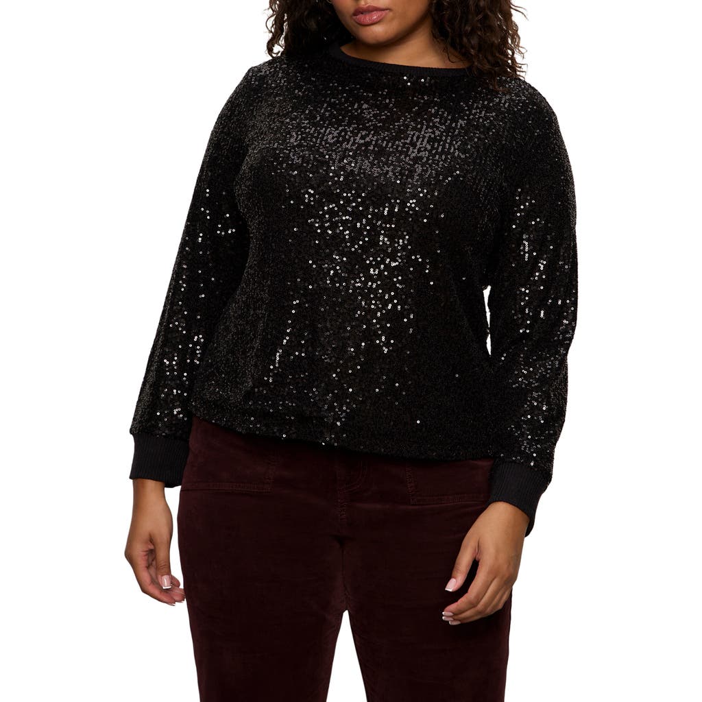 Sanctuary Sparkle Together Sequin Top In Black