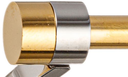Eye Candy Los Angeles Spike Two-tone Cuff Bracelet In Gold