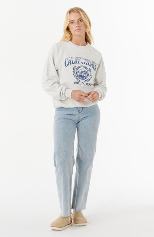 Rip Curl Surf Dept. Cotton Graphic Sweatshirt In White