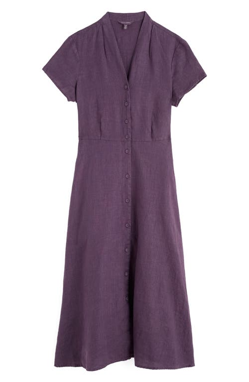 SEASALT CORNWALL SEASALT CORNWALL CARVED WOOD LINEN MIDI DRESS