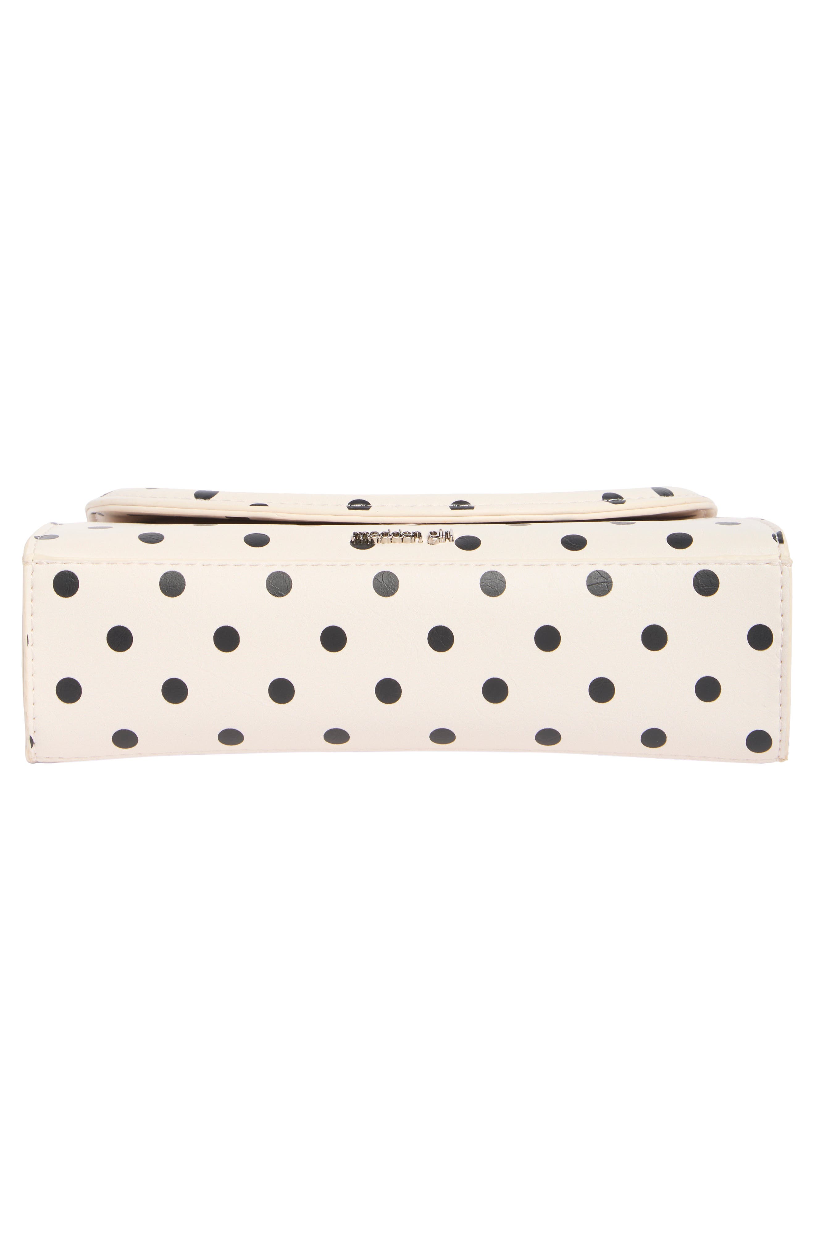 Madden Girl Top Handle Polka Dot Satchel, Alternate, color, Cream Polka Dot