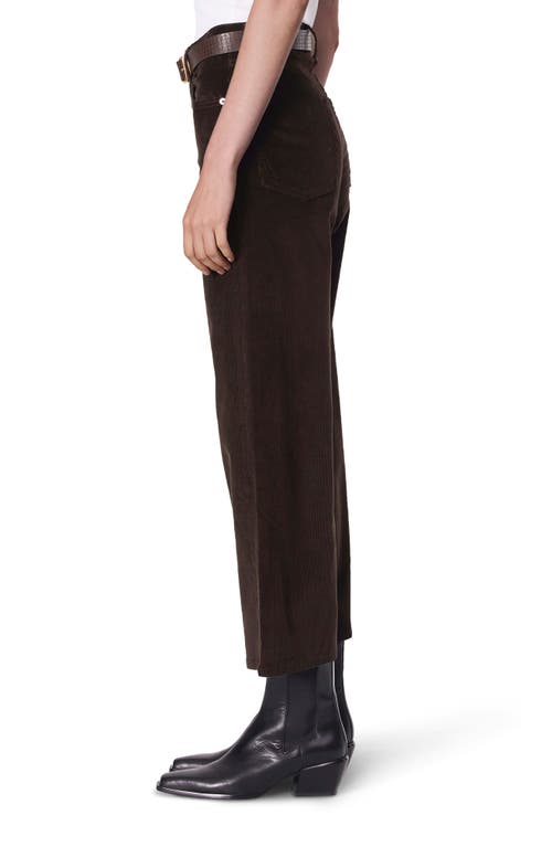 Rag & Bone Andi Ankle Wide Leg Corduroy Jeans In Brown