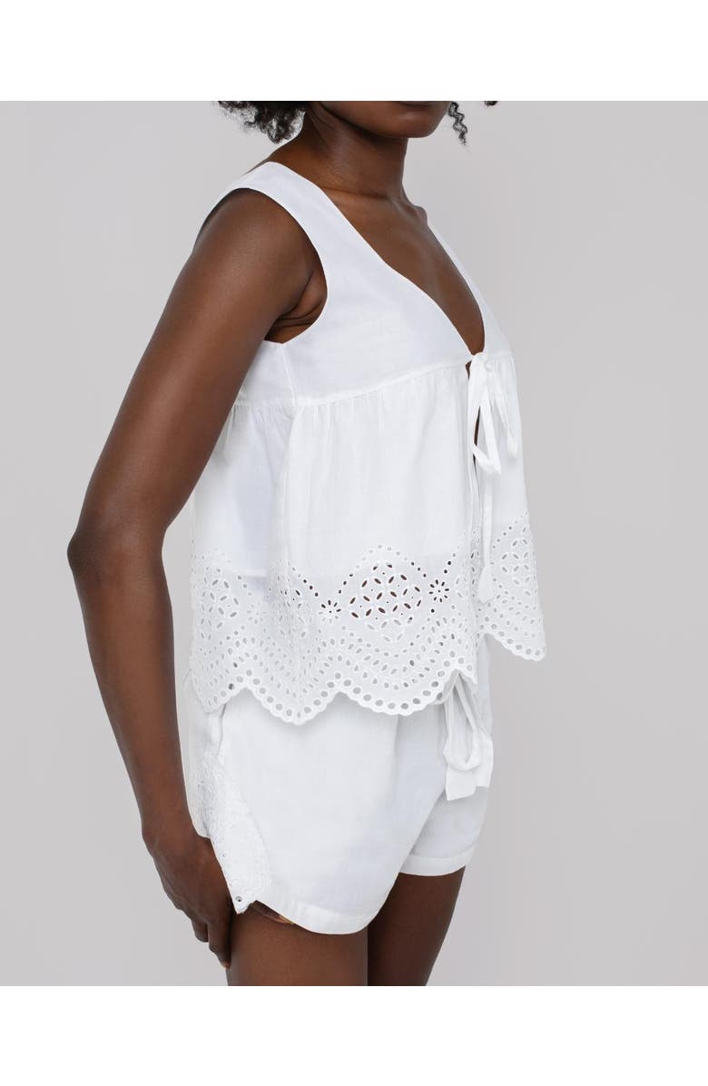 Haveli Nora Schiffli Top, Alternate, color, White